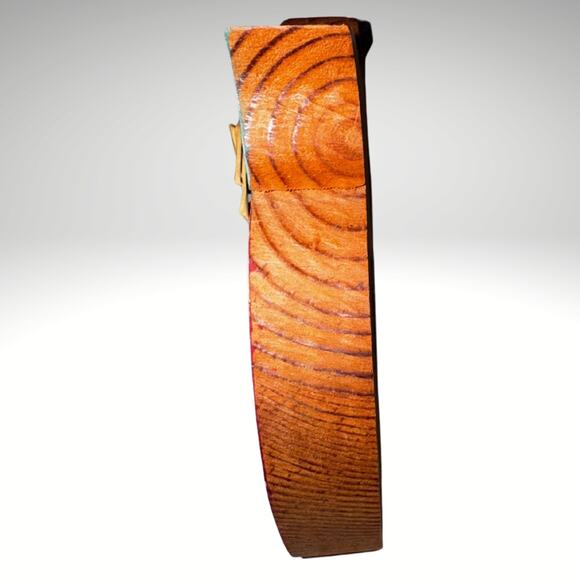 Handmade Wooden Apple Plaque 1997 | Teacher Gift Rustic Farmhouse Decor - Picture 5 of 7